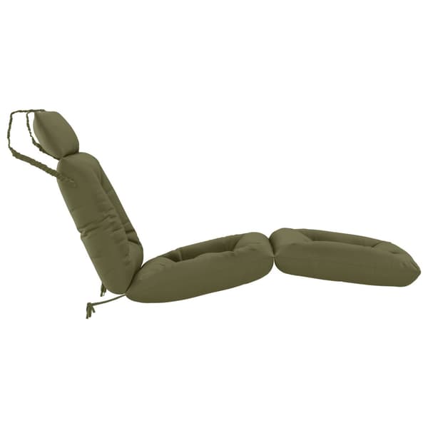 Solstol Kudde VIANEN 100% Polyester Olivgrön 200 x 60 x 8 cm