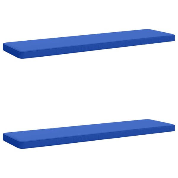 2-delade Bänk Kuddar VUGHT 2 st 100% Polyester Kungsblå