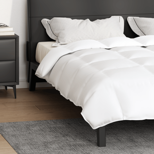 Duntäcke Vit 260 x 220 cm Fjäder