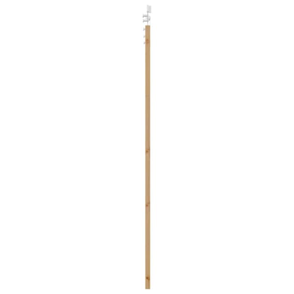 Skjutdörr 93 x 202 cm Konstruerat trä Naturlig och vit