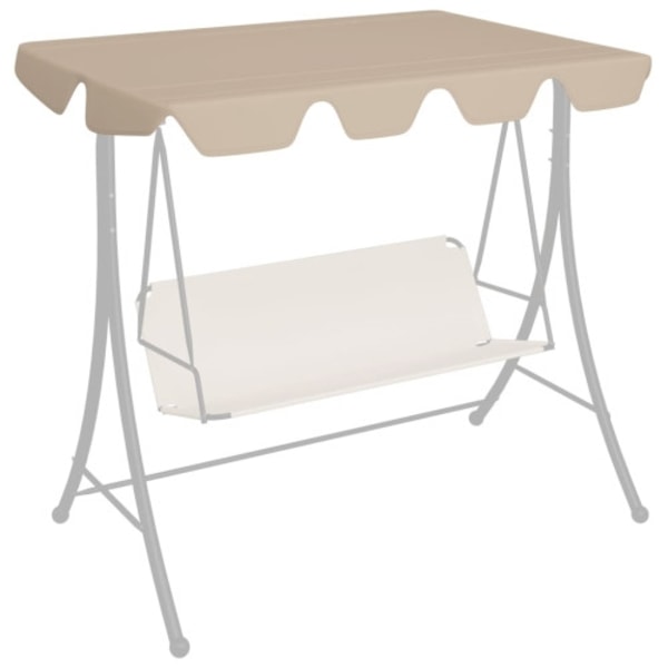 Reservtak för hammock beige 188/168x145/110 cm