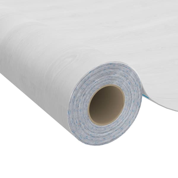 Dekorplast vitt trä 500x90 cm PVC