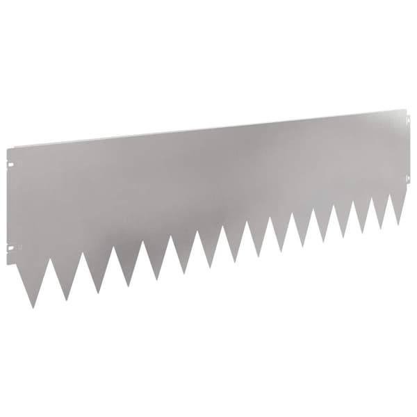 Kant för gräsmatta 10 pcs 103 x 30 cm Stål Silver