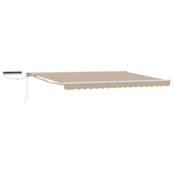Elektrisk Retraktabel Markis Beige 4 × 3,5 m