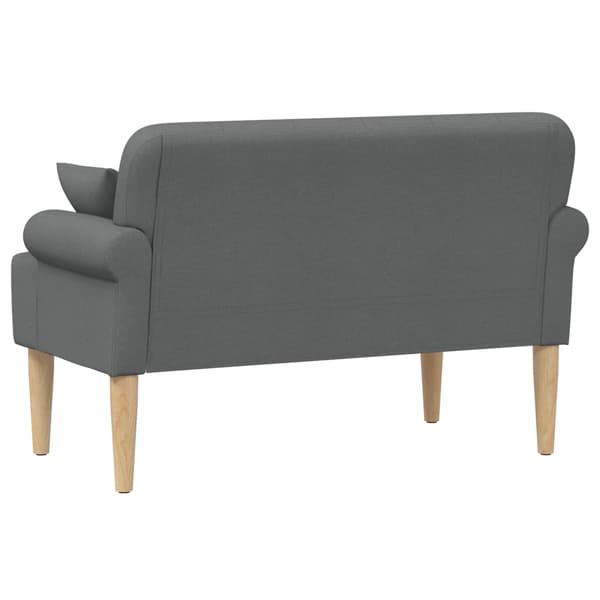 Loveseat med knapprapport Mörkgrå 120 x 65 x 79 cm Tyg