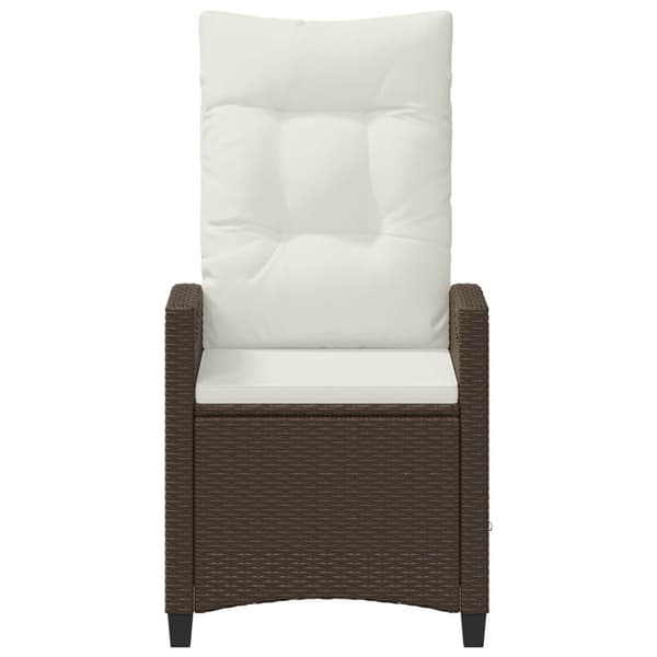 Trädgård Stol 2 pcs Brun och Kräm 56 x 60 x 112 cm