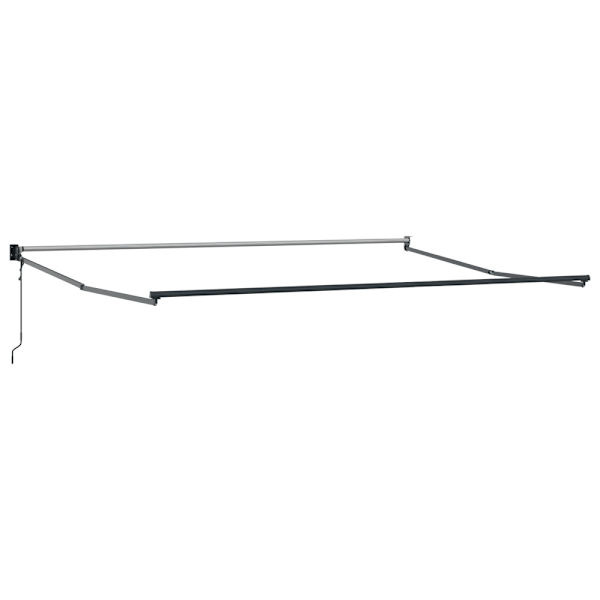 Utfällbar markis Flerfärgsdesign 450 × 300 cm