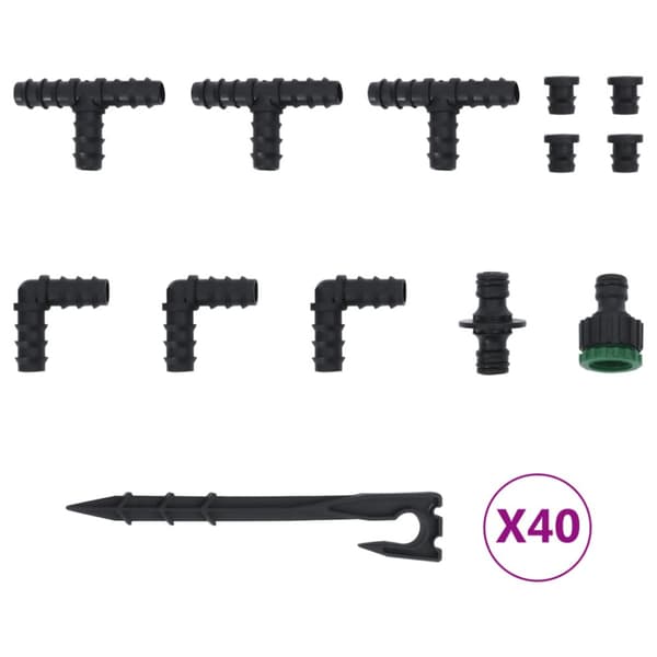 Fuktslang svart 0,6" 100 m gummi
