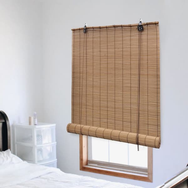 Rullgardin bambu 80x220 cm brun