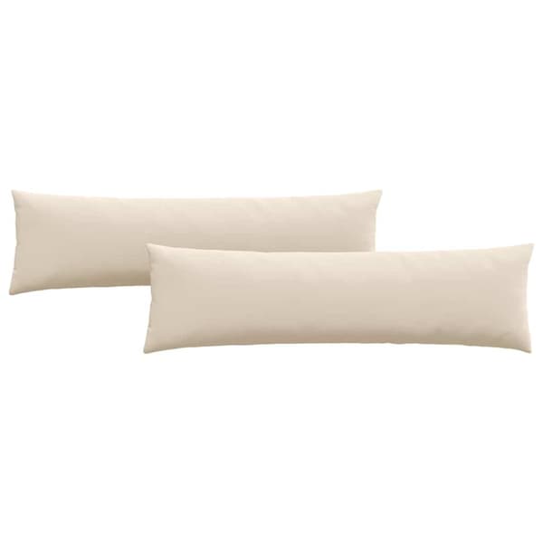 Sofakuddar 2 pcs Beige 145 x 40 cm tyg