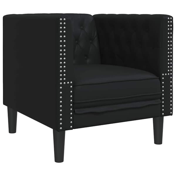 Soffa Svart 74,5 x 71 x 70,5 cm PVC