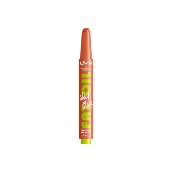 NYX Professional Makeup Fat Oil Slick Click - shiny lip balm - hits different (clear with bronze pearl) (06) - high shine