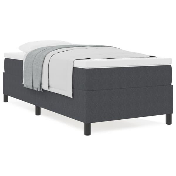 Bäddfjäder Mörkgrå och vit 90 x 190 cm Kordread tyg