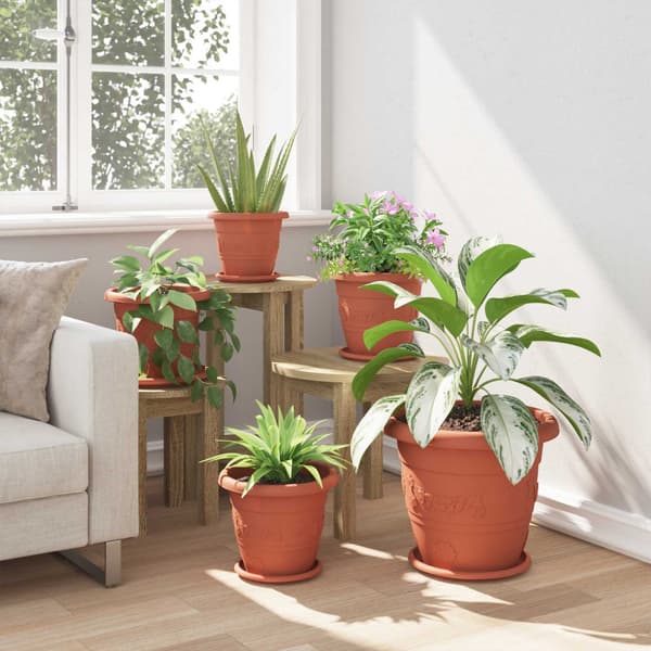Växtkrukor 24 pcs Murgrön Ø 26 x 21,5 cm Plast