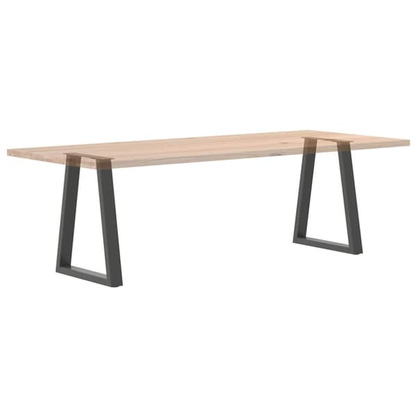 Matbordsben V-formade 2 st antracit 50x(72-73,3) cm stål