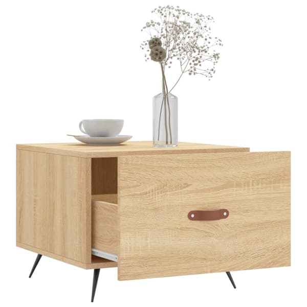 Soffbord sonoma-ek 50x50x40 cm konstruerat trä