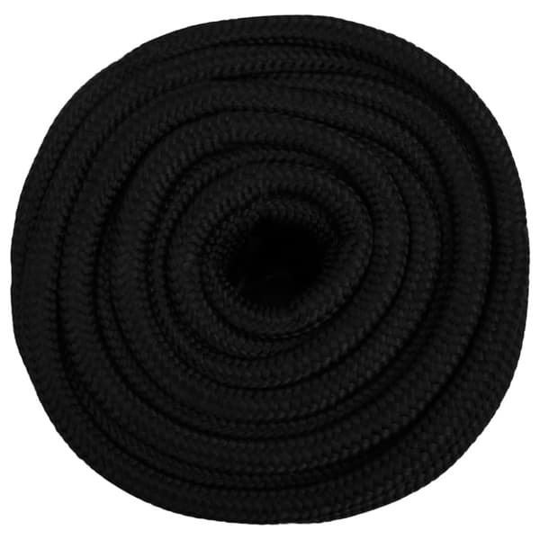 Rep svart 16 mm 100 m polyester