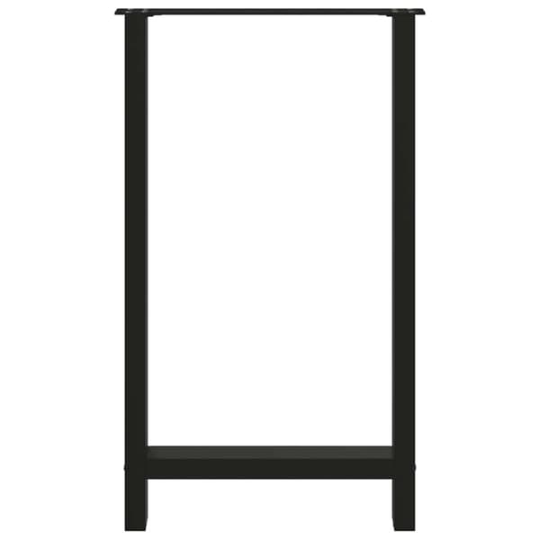 Barbordsben svarta 2 st 60x(100-101) cm stål