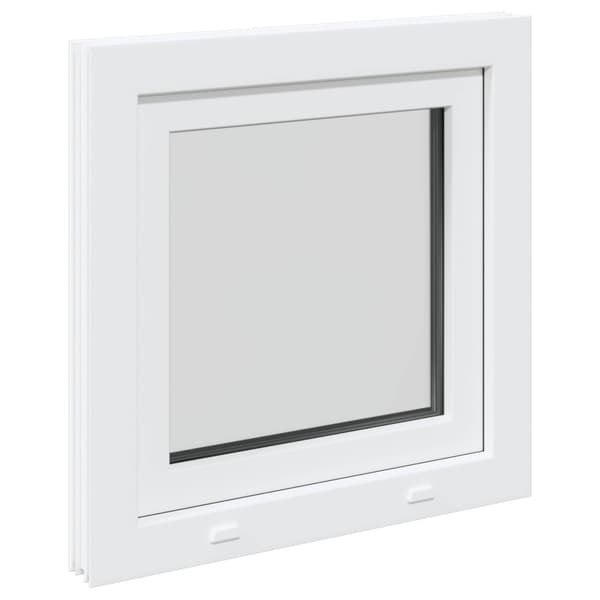 Källarfönster RISOR 50 x 50 cm PVC och glas Vit