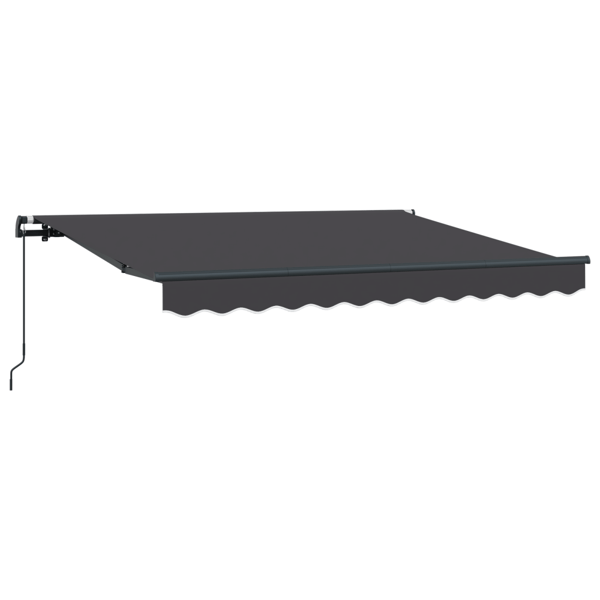 Utfällbar markis Antracit 250 x 200 cm tyg