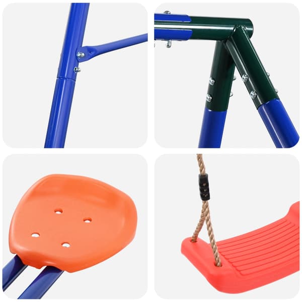 Utegunga set Flerfärgsdesign Stål och PE