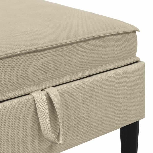 Möbelset för vardagsrummet 5 pcs Sand Tyg