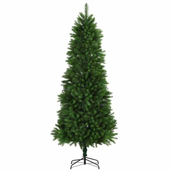 Julgran med LED-belysning Grön 240 cm PE