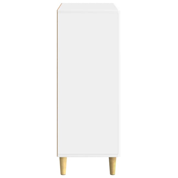 Sideboard Vit högglans 66 x 34,5 x 90 cm Konstruerat trä