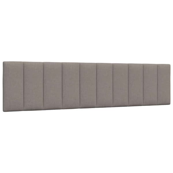 Headboard Cushion "Hanko" Taupe 200 cm Fabric