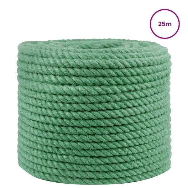 Juterep 10 mm Grön 100% Tossa jute