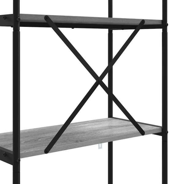 Hyllsystem Grå Sonoma 80 x 30 x 183 cm Konstruerat trä