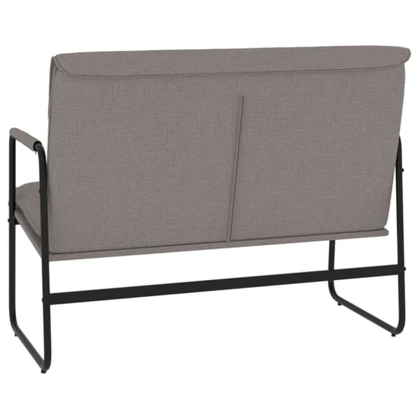 Bänk taupe 100x64x80 cm tyg