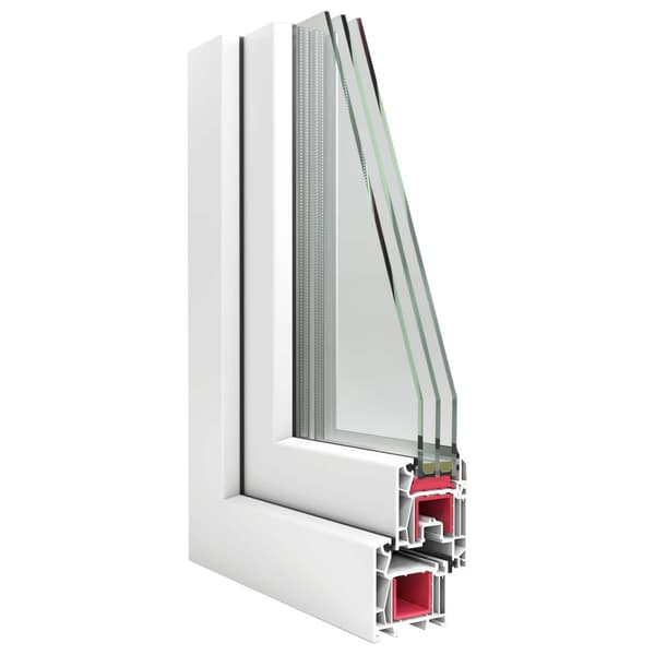 Källarfönster RISOR Vit 60 x 90 cm PVC och glas