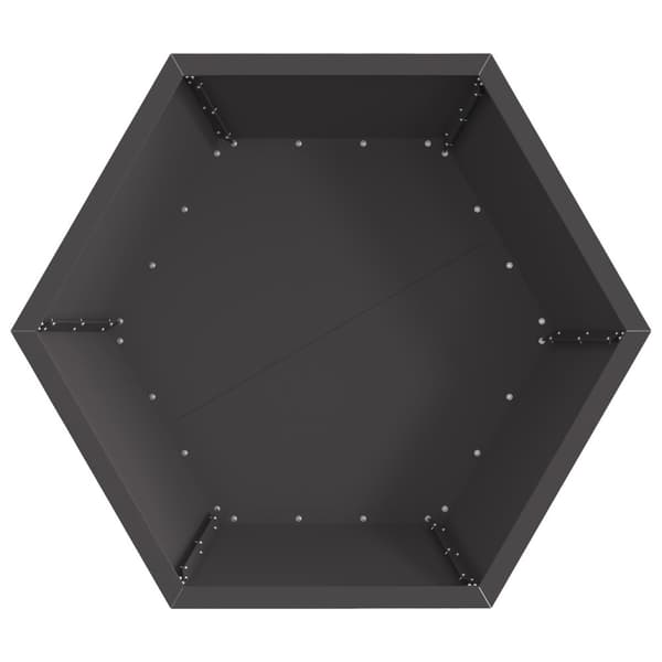 Eldstad Svart 75 x 75 x 28 cm Stål