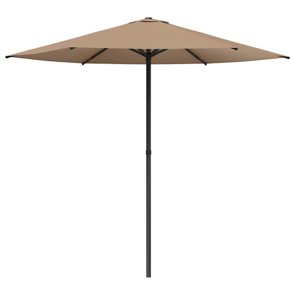 Trädgårdsparasol 230 x 230 cm Polyester Rektangulär Taupe