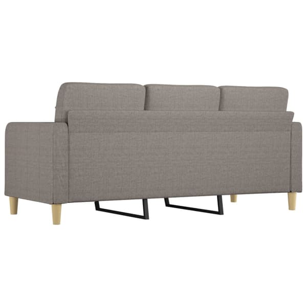 3-sitssoffa taupe 180 cm tyg