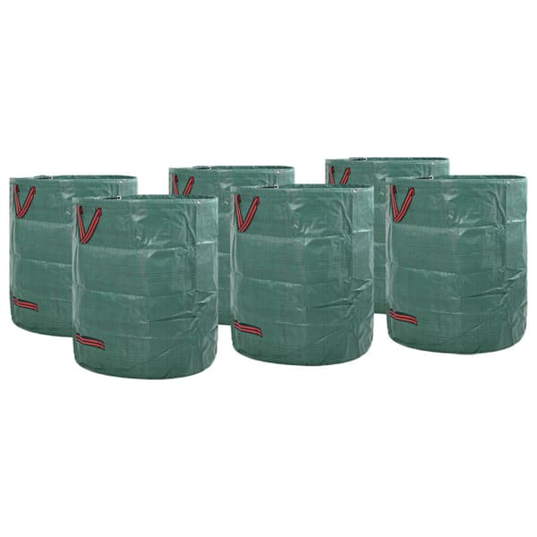 Trädgårdsavfallspåsar 12 pcs Grön 67 x 67 x 75,5 cm
