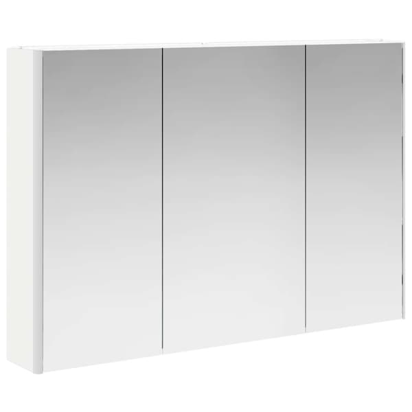 Badrumsmöbelset 6 pcs Vit Konstruerat trä och glas