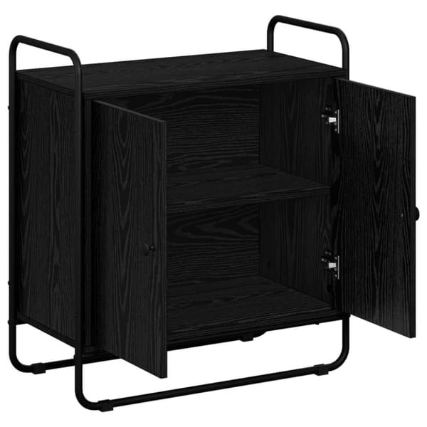 Sideboard Svart ek 68 x 35 x 75 cm Konstruerat trä
