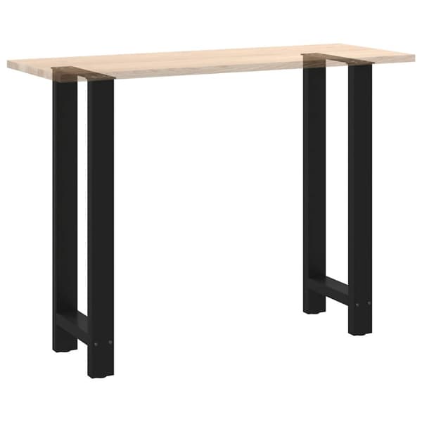 Barbordsben svarta 2 st 50x(100-101) cm stål