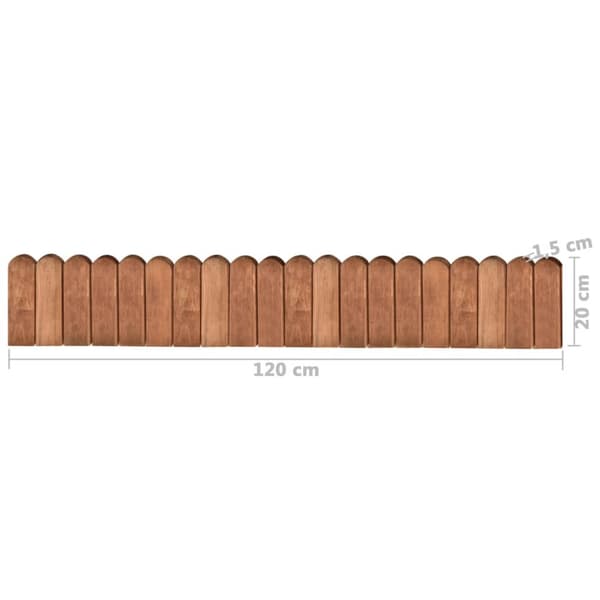 Rabattkant 2 st 120 cm impregnerad furu