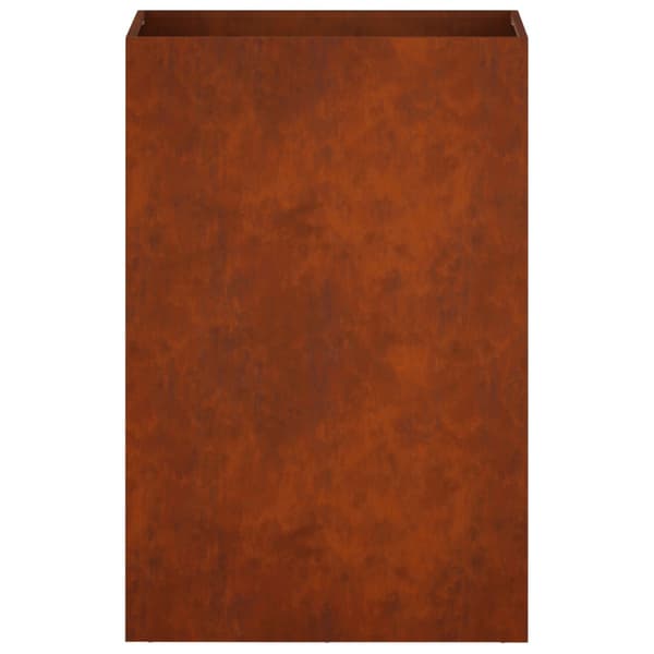 Trädgårdsplanterare 2 st Rostig 40 x 30 x 75 cm