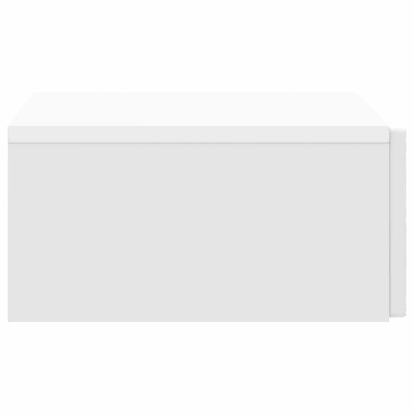 Väggmonterad sidobord Vit högglans 87,5 x 34,5 x 17 cm