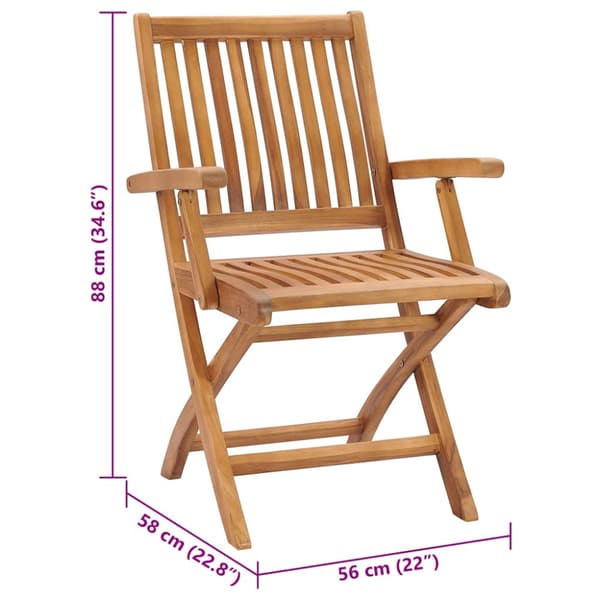 Trädgårdsstolar med beige dynor 2 st massiv teak