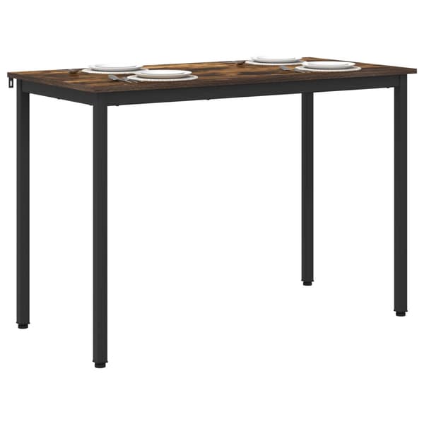 Matbord 110 x 55 x 75 cm Konstruerat trä Rökt ek Rektangulär