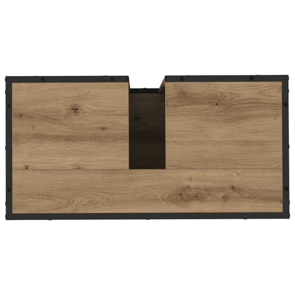 Badrumsmöbelset med låda 2 pcs Artisan Ek Konstruerat trä