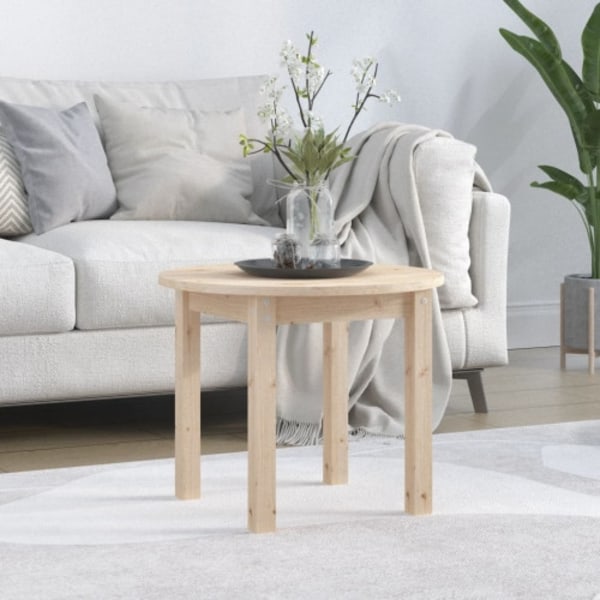 Soffbord Ø 55x45 cm massiv furu