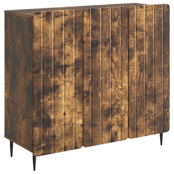 Sideboard Rökt ek 89 x 34,5 x 82 cm Konstruerat trä