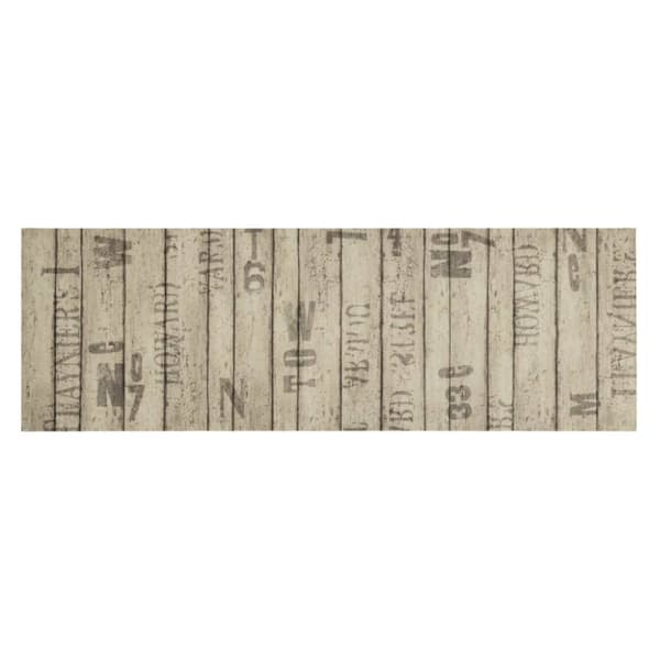 Köksmatta maskintvättbar staket 60x180 cm sammet
