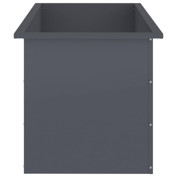 Odlingslåda med LED 2 st Antracit 50 x 100 x 48 cm Stål